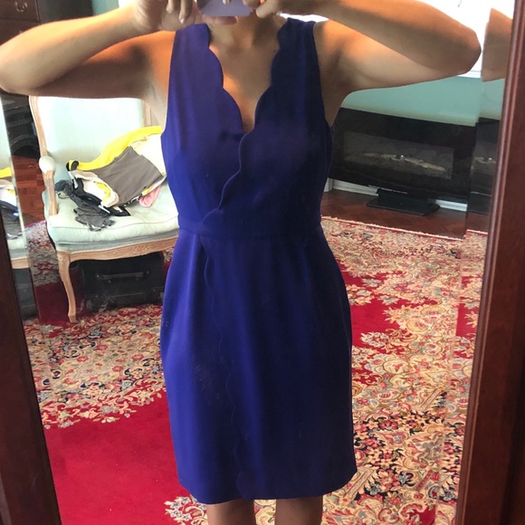 EUC J. Crew Scalloped Dress - Picture 2 of 7